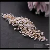 & Barrettes Drop Delivery 2021 Trixy H279 Bridal Accessories Peals Hair Combs Wedding Clips Gold Clip Bride Jewelry Handmade Women Ornament N