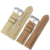 22 24 26mm Retro Colorful Italian Vintage Genuine Leather Watch Band Strap Pin Buckle Watchband Strap for Panerai Watch PAM Man wi234S