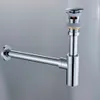 Baño Basin Fregadero Agradable Drenaje de latón Accesorios de baño cromado Aceite dorado Frovado Barra de bronce Botella de grifo Trap de desagüe Kit SH17274222