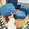 19.5x15x8.5cm Классический P Makeup Storage Сумка Мода Косметическая PR Молния Печатный Чехол с подарочной коробкой Бутик-Коллекция Организатор