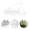 Greeting Cards 1Pc Lovely Christmas Decoration Wooden Hanging Sign Holiday Decor