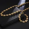 Chains Hop Width 11mm Stainless Steel Gold Coffee Beans Link Chain Necklace Necklaces 316l For Men Jewelry