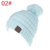 Nuovi cappelli lavorati a maglia per ragazzi e ragazze Cappello con palla di lana etichettato