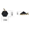 Hexagonal pyramid Crystal Necklace Pendant Necklaces Charm Luminous Alloy Stone in The Dark Gift for girls and Woman