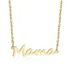 Mama Necklace Letter Stainless Steel Rose Gold Chains Pendant Necklaces Mother Birthday Fashion Jewelry Will and Sandy