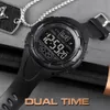 Skmei 2 Time Count Down Watch for Men Fashion Sport Digital Mens Wristwatches Led Light Chrono Male Alarm Hour Reloj Hombre 1656 Q0524