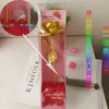 24k guldfolie Galaxy Rose Present Party Rainbow Artificial Färgglada blommor Rose Gift för Kvinnor Valentine Mor Födelsedag Thanksgiving Day