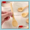 Spoons Flatware Kitchen, Dining Bar Home & Garden5Inch Wooden Ecofriendly Japan Tableware Soup Scoop Coffee Honey Tea Round Head Spoon Stirr