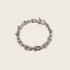 Japão Japão Coréia Popular Business Business New Stainless Stone Cuff Bracelet Casal Men Women Luxury Designer 210330