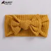 Novo Corte Bow Baby Headband Crianças Cor Sólida Nylon Nylon Turbante Headwrap Meninas Arcos Headwrap Baby Cabelo Acessórios para meninas