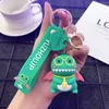 Söt Dinosaur Nyckelringar Key Ring Cartoon Animal Chain Car Bag Pendant Doll PVC Gåvor för barn 0294