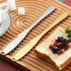 Multifunction Stainless Steel Butter Knife Cutter Hole Serrated Cutlery Tool Kitchen Toast Bread Cheese Dessert Knife Jam Spreaders Home Tableware HY0320