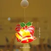 Christmas Decorations LED Sucker Lights Santa Claus Snowman Star Window Hanging Decoration Xmas Holiday Year Home Party Lamps