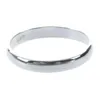 Anillos de racimo de plata esterlina plana banda comodidad anillo de ajuste sólido 925 -3mm, 17.3mm