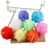 solid color compact 20g bath ball rubbing balls multi bubble net baths flower