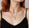 Stainless Steel Five-pointed Star Urn Can Be Opened Pendant Rose Gold Female Necklace Chain 20 Inch
