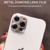 Glanzende Bling Diamond Lens Krasbestendige Achteruitrijcamera Beschermhoes Voor iPhone 13 12 Mini 11 Pro Max Zonder Retailpakket3692445