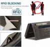 Autspace Läderfodral för iPhone 13 12 Pro Max Mini 11 Samsung Galaxy S21 S20 Ultra Plus RFID Flip Wallet Card Holder Cover Business Phone Case