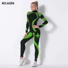 NCLAGEN Sport SeamlSuit femmes Yoga ensemble 2 pièces FitnLeggings et haut de haute qualité Sportwear entraînement survêtement Gym vêtements X0629