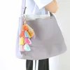 Llavero con borlas, dijes, colgantes de borlas de estilo bohemio para bolsos de mujer, llaveros DIY, suministros para manualidades