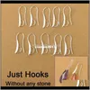 CLASPS HOOKS 100X DIY Making 925 Sterling Sier Jewelry Findings Hook Earring Pinch Bail Ear Wires For Crystal Stones Pärlor 37ius 9yi1e