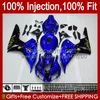 100% pasuje do formy wtryskowej dla Honda Body CBR 1000 RR CC 1000RR 1000CC 06-07 CBR 59NO.21 CBR1000 RR CBR1000RR 06 07 CBR1000-RR 2006 2007 OEM Zestaw do błonnika Metal Blue Blk