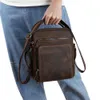 Сумка Crossbody Men Crazy Consuge Кожаный мужской Натуральная Кожа Сумка Messenger Для Мужской Путешественник Сумочка Мужской Болсас SAC