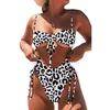 Swimsuit Plus Size Swimwear Women Push Up Neon Bandeau High Waist Vintage Retro Bathing Suit Swim Wear 210520