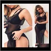 Mulheres Swimwear Apparel Mulheres Sexy Beach Cover-Ups Hollow Out Split Up Split Up Tanque Vestido Longo Cobertura Bebê Bainha Desgaste Seaside Dro 0gnfz