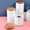 Butelki do przechowywania słoiki biała porcelanowa herbata słoik dębowy dąb pigmentowane ceramiczne caddy chińskie akcesoria może pojemniki na zbiorniki