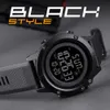 SKMEI Men's Digital Watch 2 Time Waterproof Sport Wristwatches Men Date Week Alarm Clock Electronic Male Watch Montre Homme 1508 X0524