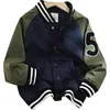 Spring Patchwork Baseball Jacket Big Kids Fashion Clothes For Teen Teens Girls Cardigan 8 To 12 Children Outwear Coats Hoodies 211011