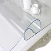 1,0 мм ПВХ настольный ковер прозрачный D 'водонепроницаемый ткань масло тканью гостиной кухонный стеклянный стеклянный мягкий ткань настольная крышка 220301