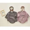 Bebê meninas meninos bodysuits simples bordado solto pacote peido trepadeira camisola primavera outono bodysuit 210429