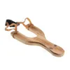 Children's wooden slingshot rubber rope traditional hunting tools outdoor play slingshot exercise children aiming shooting toy DAR41