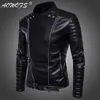 [European regulations] Men's motorcycle leather jacket high-end Cali motorcycle jacket men's stylish personality jacket 211009