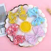 Kids Girls Hair Accessories 12 Colors 2pcs/lot Set Baby Flower Barrettes Children Clips Butterfly Hairclips Hairbows 137 B3