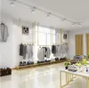 Creative U-formade bröllopsklänning Racks Kommersiella möbler High-End Display Shelf Clothing Store Golden Ceiling Hanging Dresses Rack