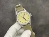 Orologio JA misura 38,5 mm scatola ad alta difficoltà artigianale con specchio in vetro zaffiro retrò dotato di cintura in nylon verde militare con funzione impermeabile