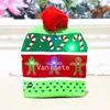 11 cappelli di Natale lavorati a maglia in stile Led 24 * 21 cm Bambini Mamma Berretti invernali caldi Pupazzi di neve Cervi Cappellini di Babbo Natale T2I52447