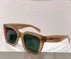 41450 Óculos de sol quadrados beigereen lentes mulheres moda de sol copos Occhiali da Sole Firmati UV400 Proteton com Box9224323