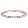 Eine Reihe, drei Reihen voller Diamant-Zirkon-Armbänder, Kristall von Swarovskis, modisches Damen-Armband, Geschenke, Weihnachtsarmband, 195 m