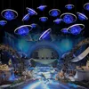 Wedding Decoration Luxury Glow LED Star Ball Space Planet Hanging Ornament For Party Stage Ceiling 4 PCS