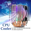 3-контактный CPU охлаждающий вентилятор радиатора Heatsink для Intel 775/1150/1151/1155/1156/1366 и AMD Все платформы 5 цветов освещения