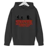 Pojkar Hoodie Barnkläder Rolig Stranger saker Hoodies för Teen Girls 4-13y Baby Sweatshirt Barnkläder 220309