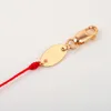 Hot Brand Pure 925 Sterling Silver Jewelry Silver Chain Gold Color Rabbit Bracelet Party Wedding Jewelry Thin Red Rope Bracelet