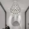 Lampes suspendues Pièces d'échecs modernes LED Lumières Loft Décor Lampe Luminaire Abat-jour Acrylique Salon Chambre Luminaires