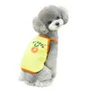 Cartoon Fruit Pet Dog Letnia kamizelka zbiornikowe Topy Cute Puppy Płaszcz Kurtka ubrania ubrania odzieży Will i Sandy