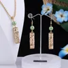 Earrings & Necklace Hawaiian Fashion Jewelry Sets Colorful Pearl Gold Polynesian Pendant Necklaces Earring Set Whole For Women2785