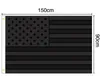 All Black American Flag 3x5 ft USA Blackout Tactical Grommet 100D Polyester Banner Flags 90*150cm